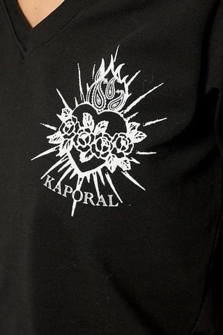 Biologisch Katoenen T-shirt Valm - Zwart