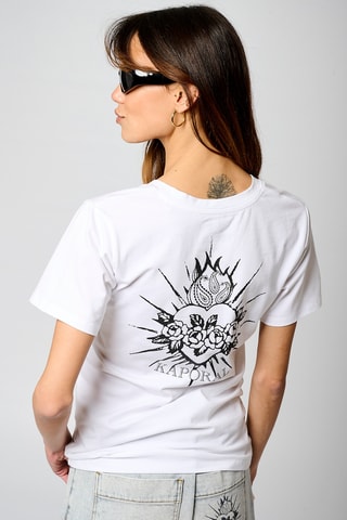 Biologisch Katoenen T-shirt Valm - Wit