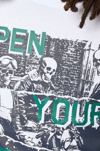 Biologisch Katoenen T-shirt Regular Fit Vorto - Wit