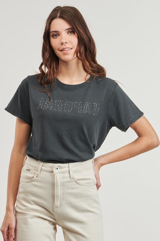 Biologisch Katoenen T-shirt Regular Fit Sarmy - Donkergrijs