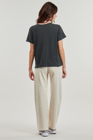 Biologisch Katoenen T-shirt Regular Fit Sarmy - Donkergrijs