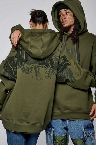 Sweater met Capuchon Salto - Kaki