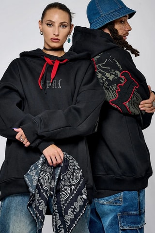 Sweater met Capuchon Salto - Zwart