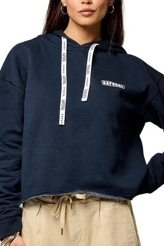 Sweater met Capuchon Vlap - Marineblauw