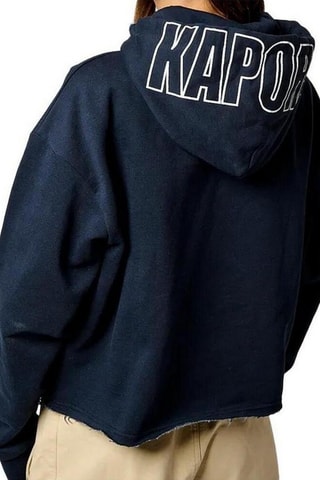 Sweater met Capuchon Vlap - Marineblauw