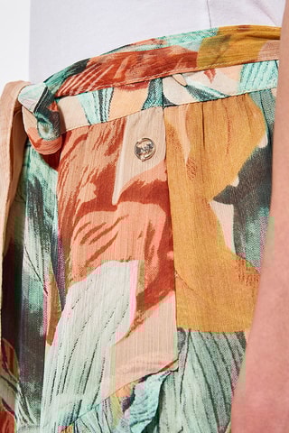 Plissérok Hoge Taille Janne - Oranje