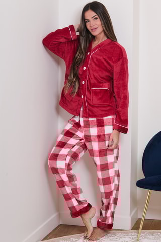 Pijama polar Imaz - Rojo