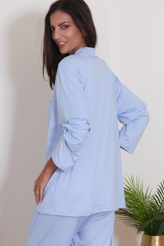 Pijama de 3 piezas Corryn - Celeste