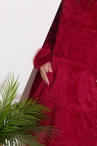 Bata polar Leeza - Burdeos