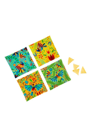 4 platos llanos - 18 x 18 cm