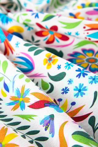 Mantel rectangular Mexican Flowers – 140 x 180 cm