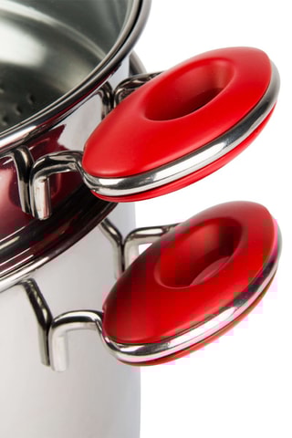 Juego de olla y cesta de acero inoxidable - 6 l