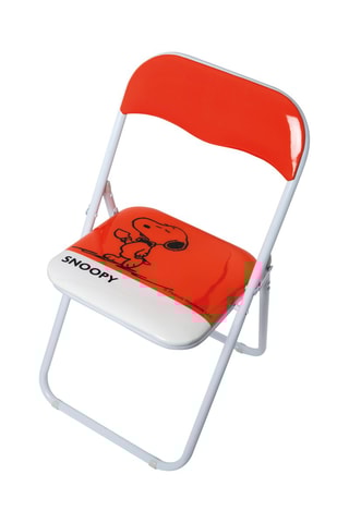 Silla plegable Snoopy - Blanco y rojo
