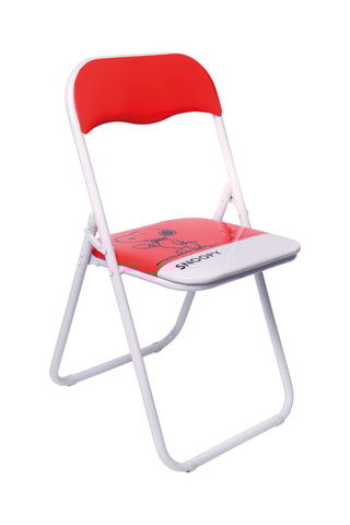 Silla plegable Snoopy - Blanco y rojo