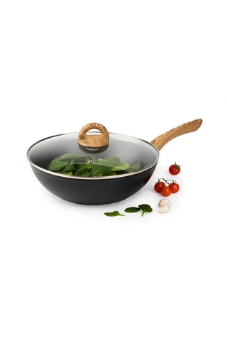 Wok con tapa Sakura - 28 cm