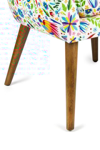 Fauteuil - Blanc - Toucher velours