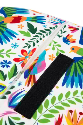 Fauteuil - Blanc - Toucher velours