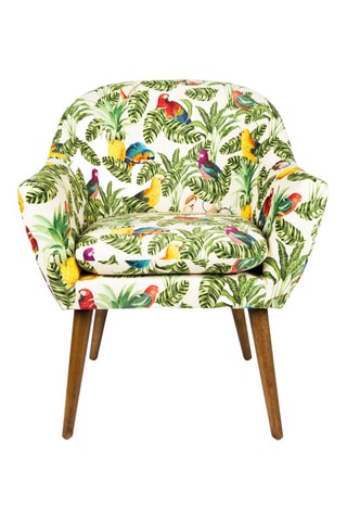 Fauteuil - Blanc - Toucher velours