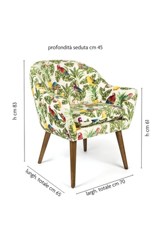 Fauteuil - Blanc - Toucher velours