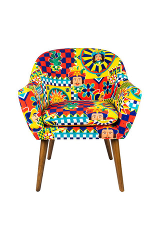 Fauteuil Rhapsody - Jaune - Touche velours