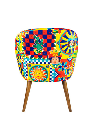 Fauteuil Rhapsody - Jaune - Touche velours
