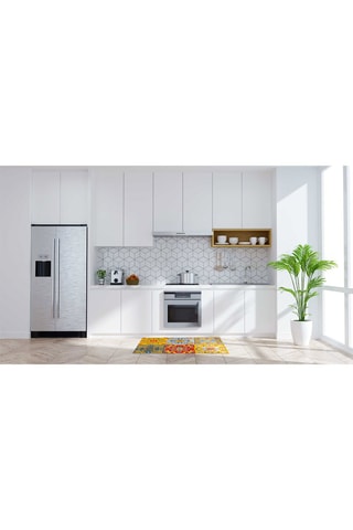 Alfombra de pasillo Trinacria - Rojo, azul y amarillo - 45 x 75 cm