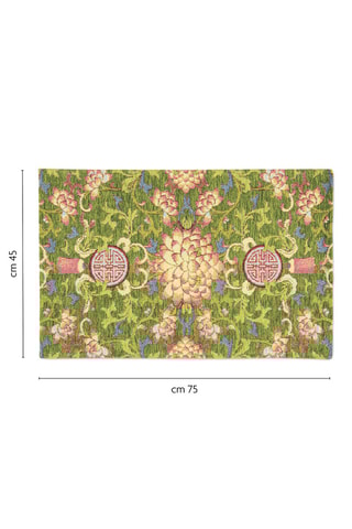 Alfombra de pasillo - Verde claro - 45 x 75 cm