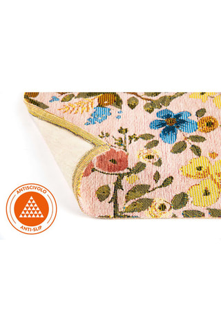 Alfombra de pasillo - Rosa empolvado - 45 x 75 cm