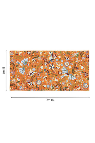 Alfombra - Naranja - 55 x 110 cm