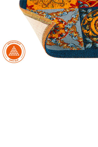 Tapis Trinacria - Jaune et orange - 110 x 165 x 0,7 cm