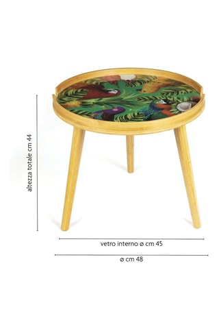 Mesa de centro de bambú - 48 x 44 cm