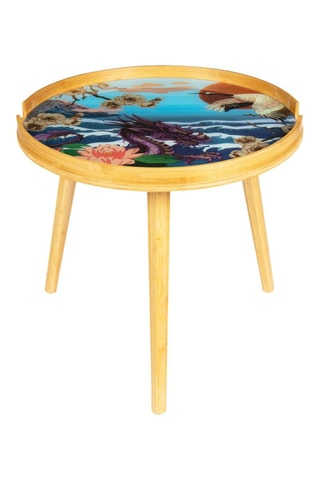 Mesa de centro de bambú - 48 x 44 cm