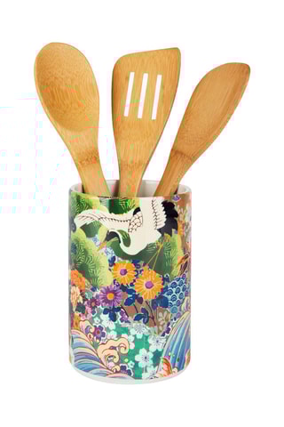 Recipiente para utensilios de cerámica Kimono