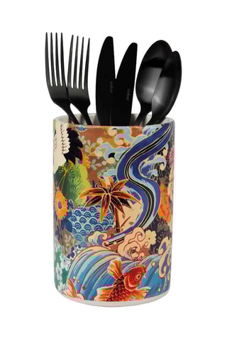 Recipiente para utensilios de cerámica Kimono