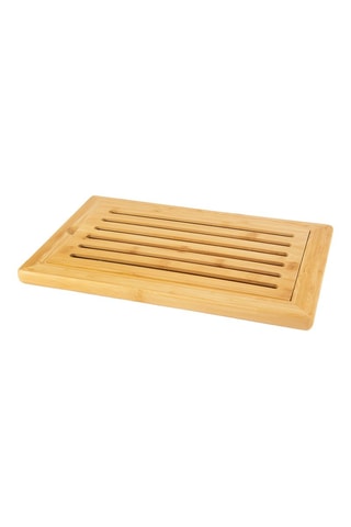 Tabla para cortar con rejilla extraíble de bambú Eco Living - 38 x 25 x 2 cm