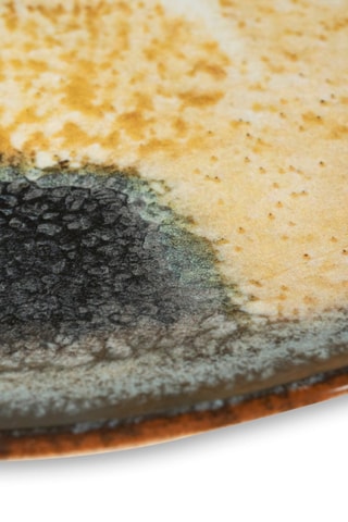 6 platos de postre de cerámica Dioniso - 20 x 20 x 2 cm