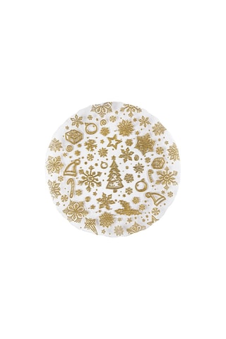 2 fuentes de vidrio Gold - 33 cm