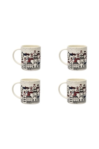 4 tazas de porcelana New Bone China Innsbruck - 30 cl