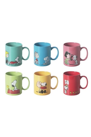 6 tazas de cerámica Snoopy - 35 cl