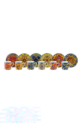 Juego de café de porcelana Trinacria - 6 personas