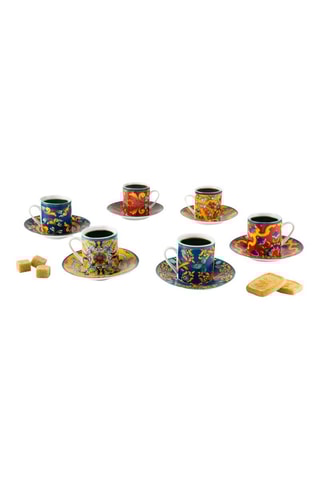 Juego de café de porcelana Trinacria - 6 personas