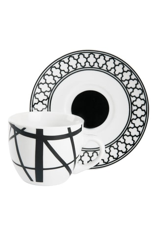 6 tazas de café de porcelana Emily - 9 cl