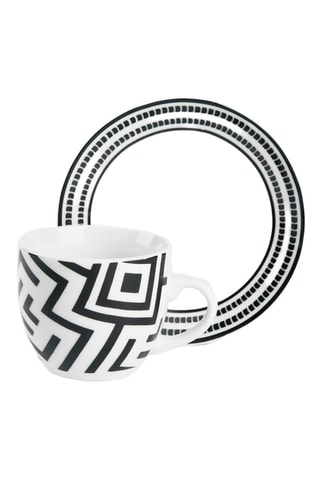 6 tazas de café de porcelana Emily - 9 cl