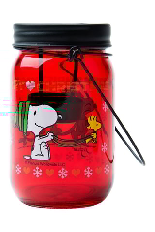 Farol para vela - Rojo, negro y blanco