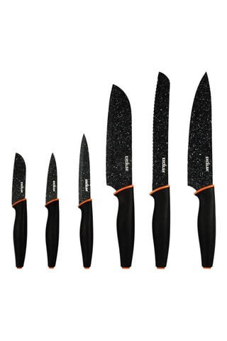 6 cuchillos de acero inoxidable Chef