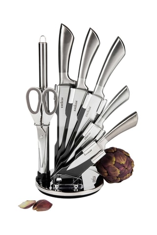 Bloque de 8 piezas de acero inoxidable Steel