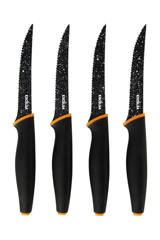 4 cuchillos chuleteros de acero inoxidable