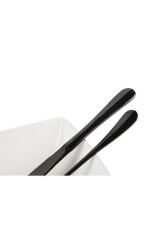 Cubertería Black de acero inoxidable - 24 piezas