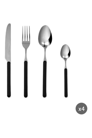 Cubertería de acero inoxidable Eclipse - 24 piezas