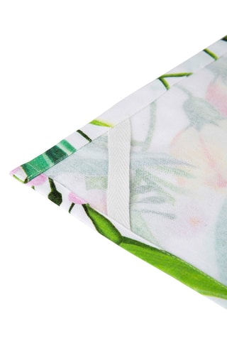 Paño Blooming - Blanco y verde